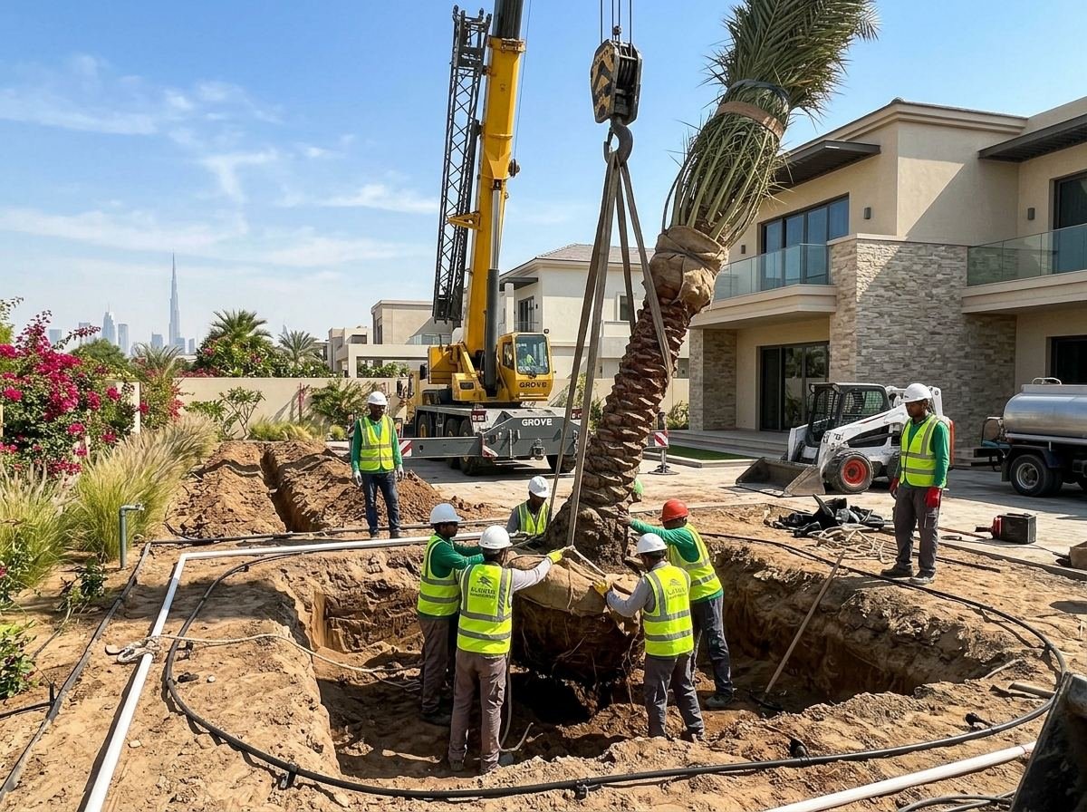 Palm Tree Services & Installation Dubai